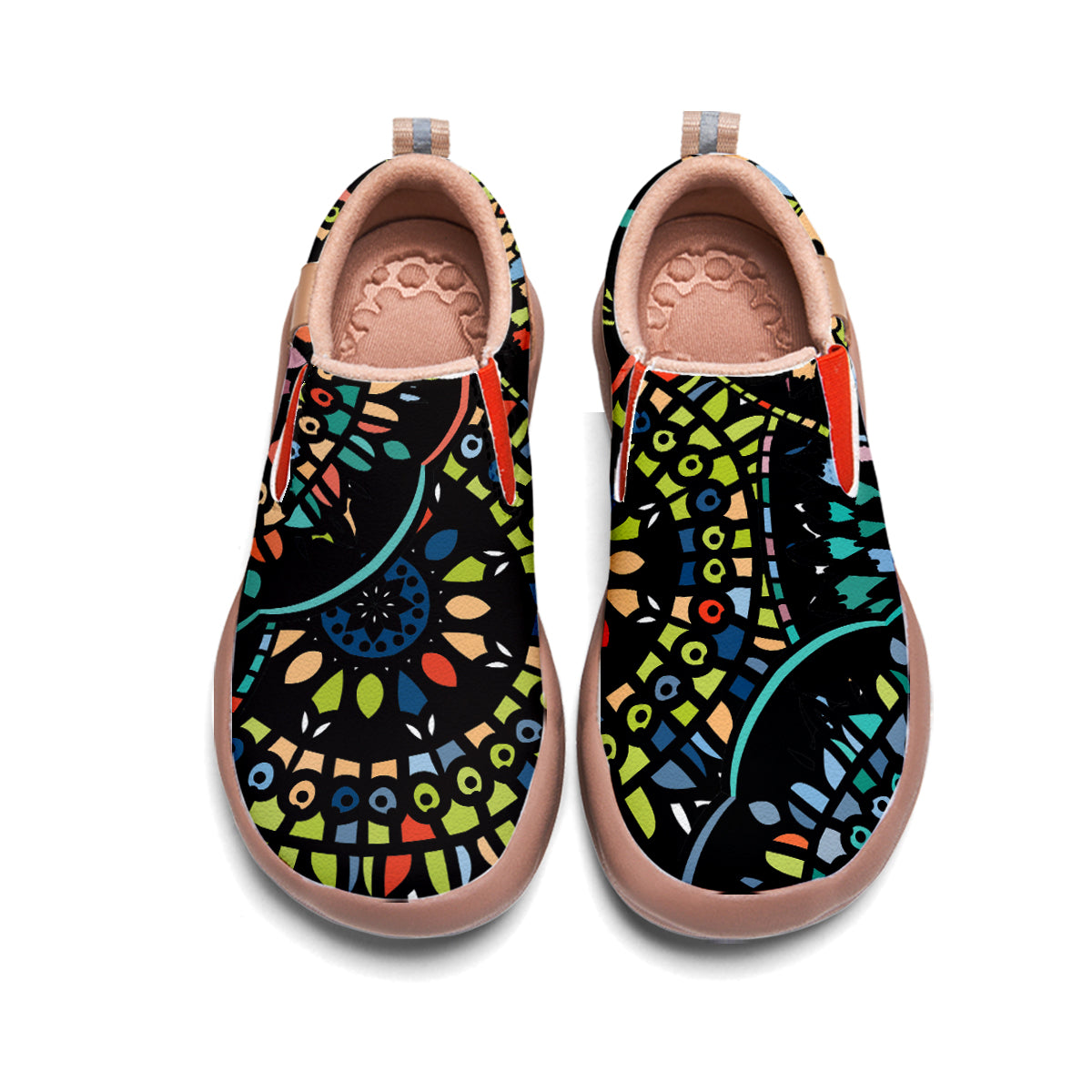 Abstract Vintage flower Slip On