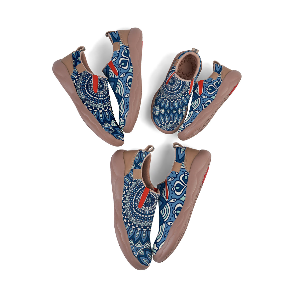 Blue Mandala Slip On