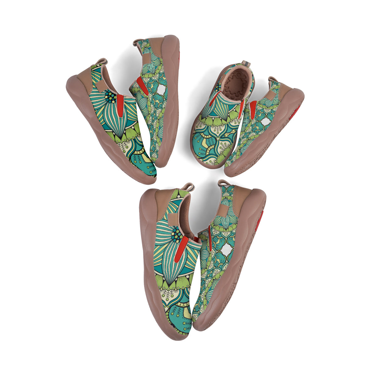 Mandala Flower Slip On