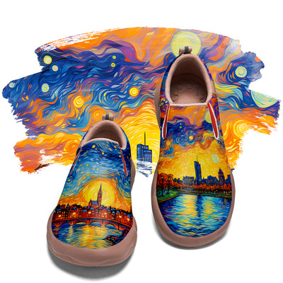 Starry Night Boston City Slip On