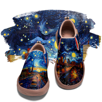 Starry Night Memphis City Slip On