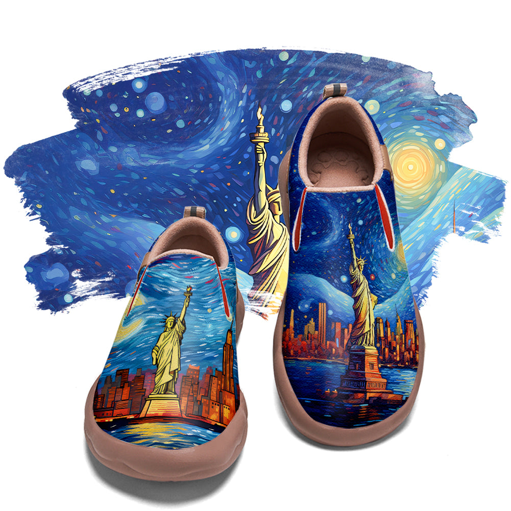 Starry Night New York City Slip On