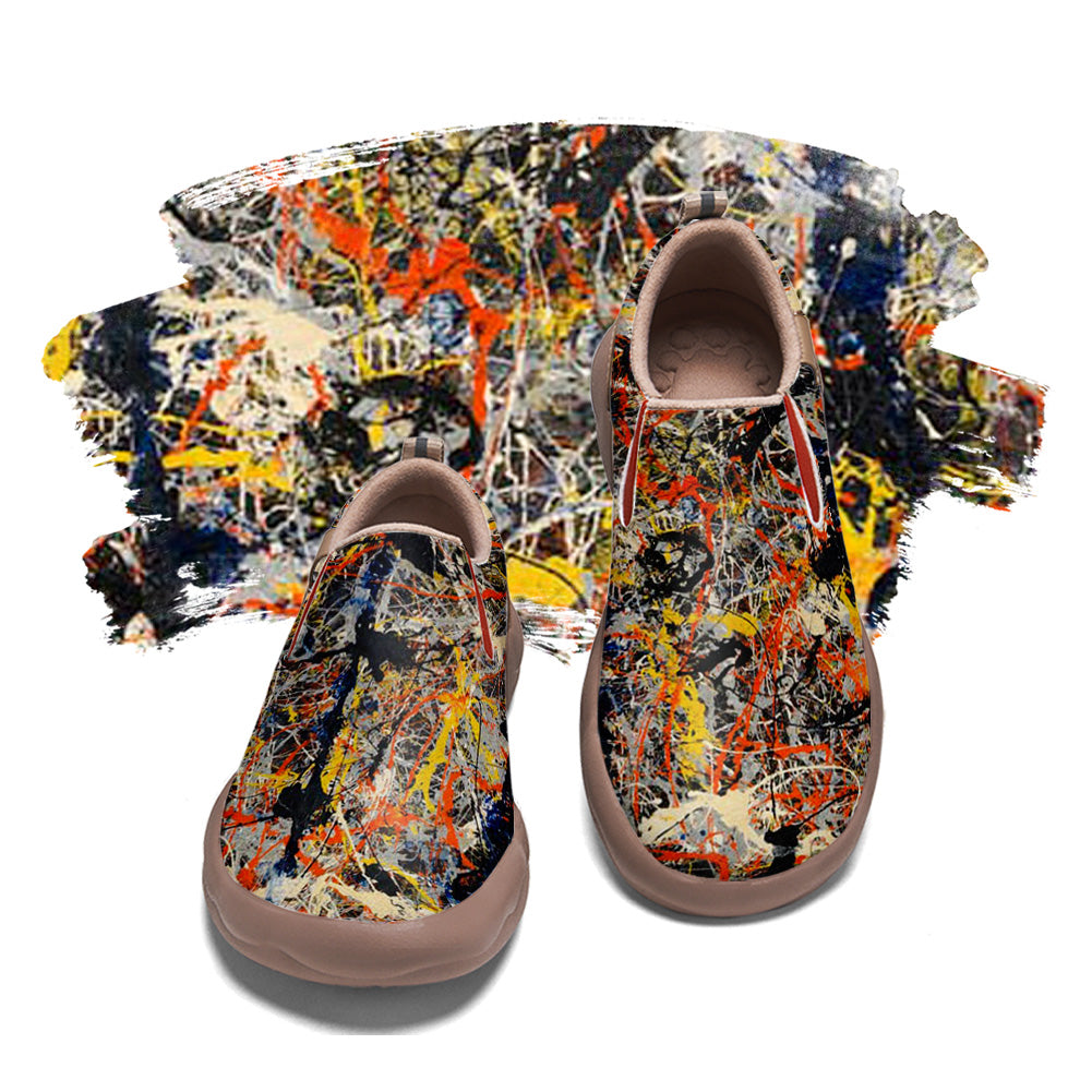 Jackson Pollock Blue Poles Slip On