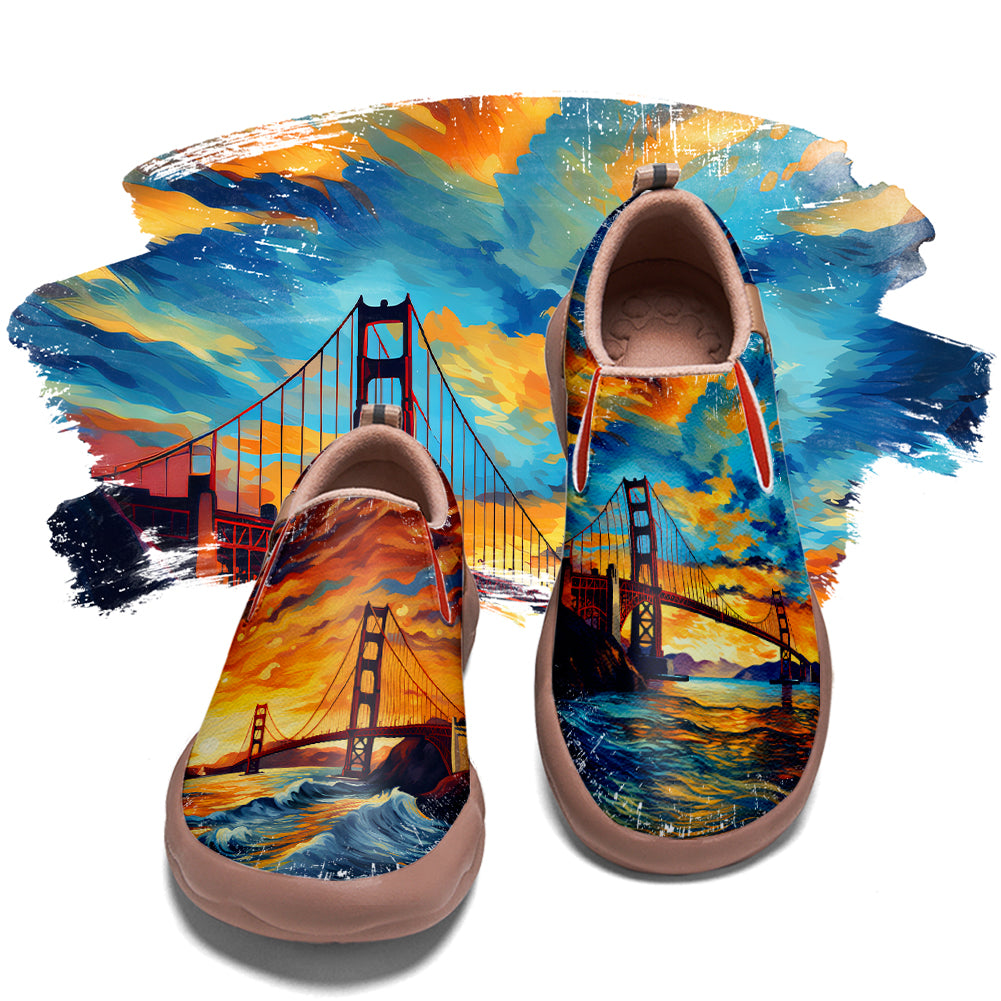 Starry Night San Francisco City Slip On