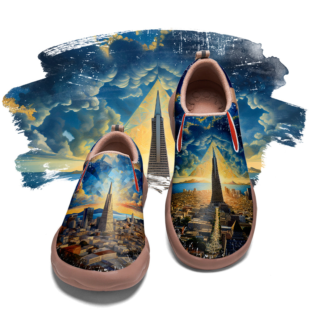 Starry Night San Francisco City Slip On