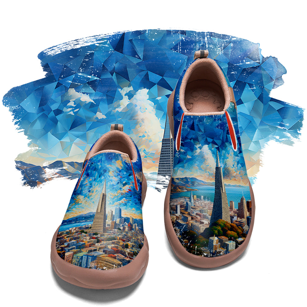 Starry Night San Francisco City Slip On