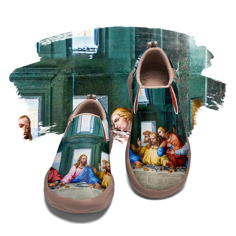 Leonardo da Vinci The Last Supper Slip On