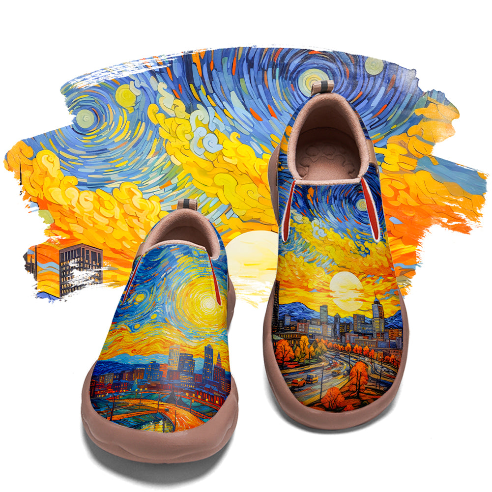 Starry Night Memphis City Slip On