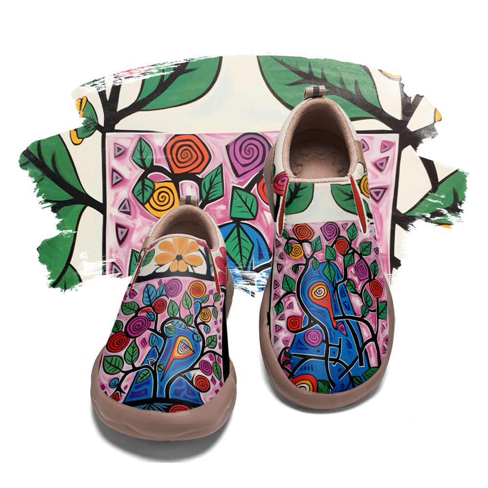 Abstract Flower Slip On