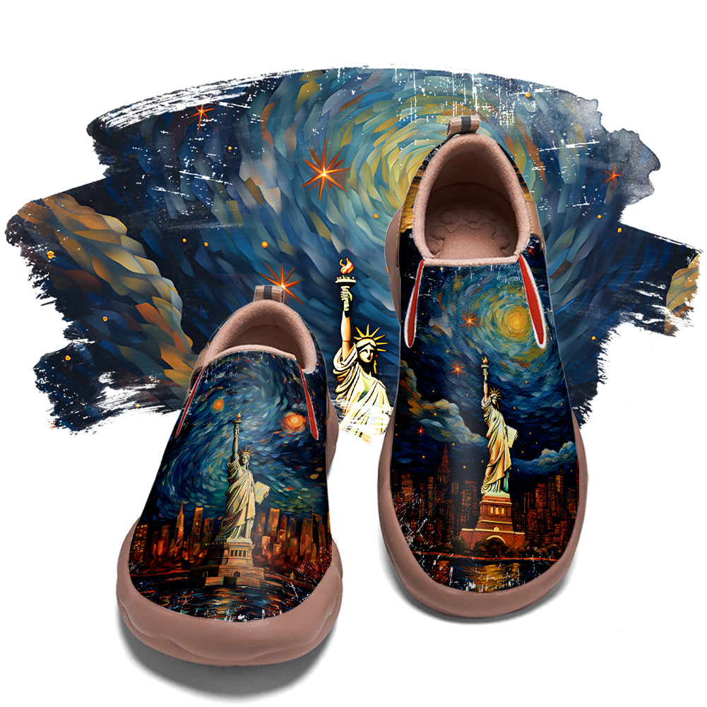 Starry Night New York City Slip On