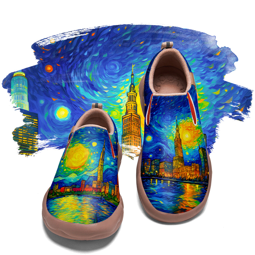 Starry Night Cleveland City Slip On