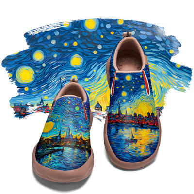 Starry Night Boston City Slip On