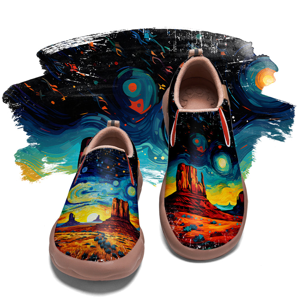 Starry Night Utah City Slip On