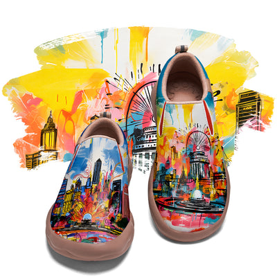 Graffiti Chicago City Slip On