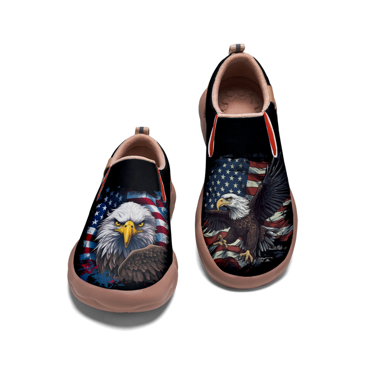 American Flag Eagle Slip On