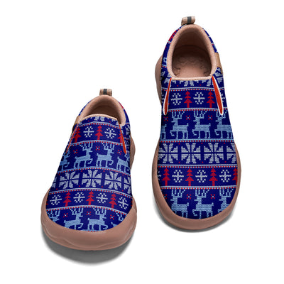 Christmas Pixel Kids Slip On