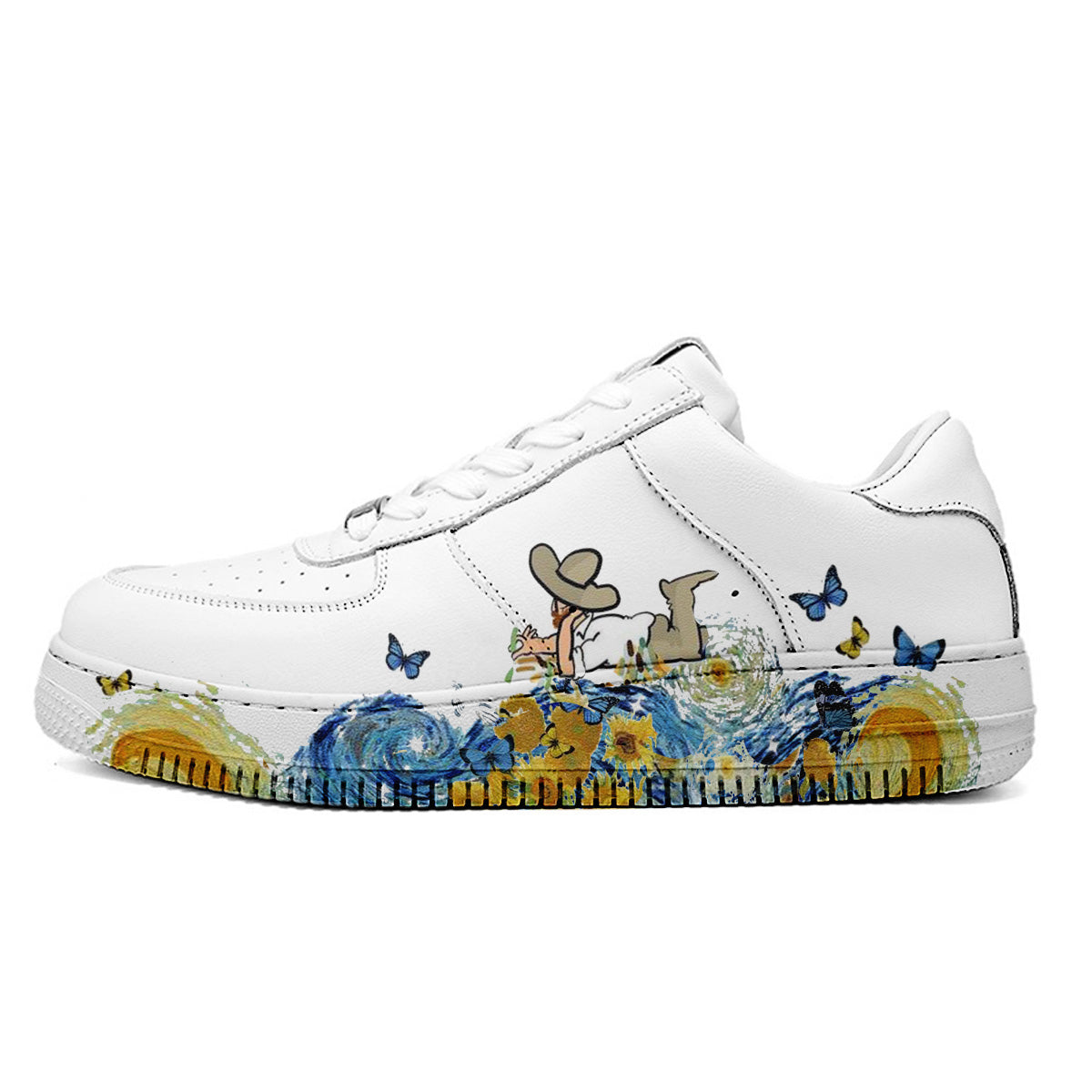 Oil Painting Butterfly Sneaker