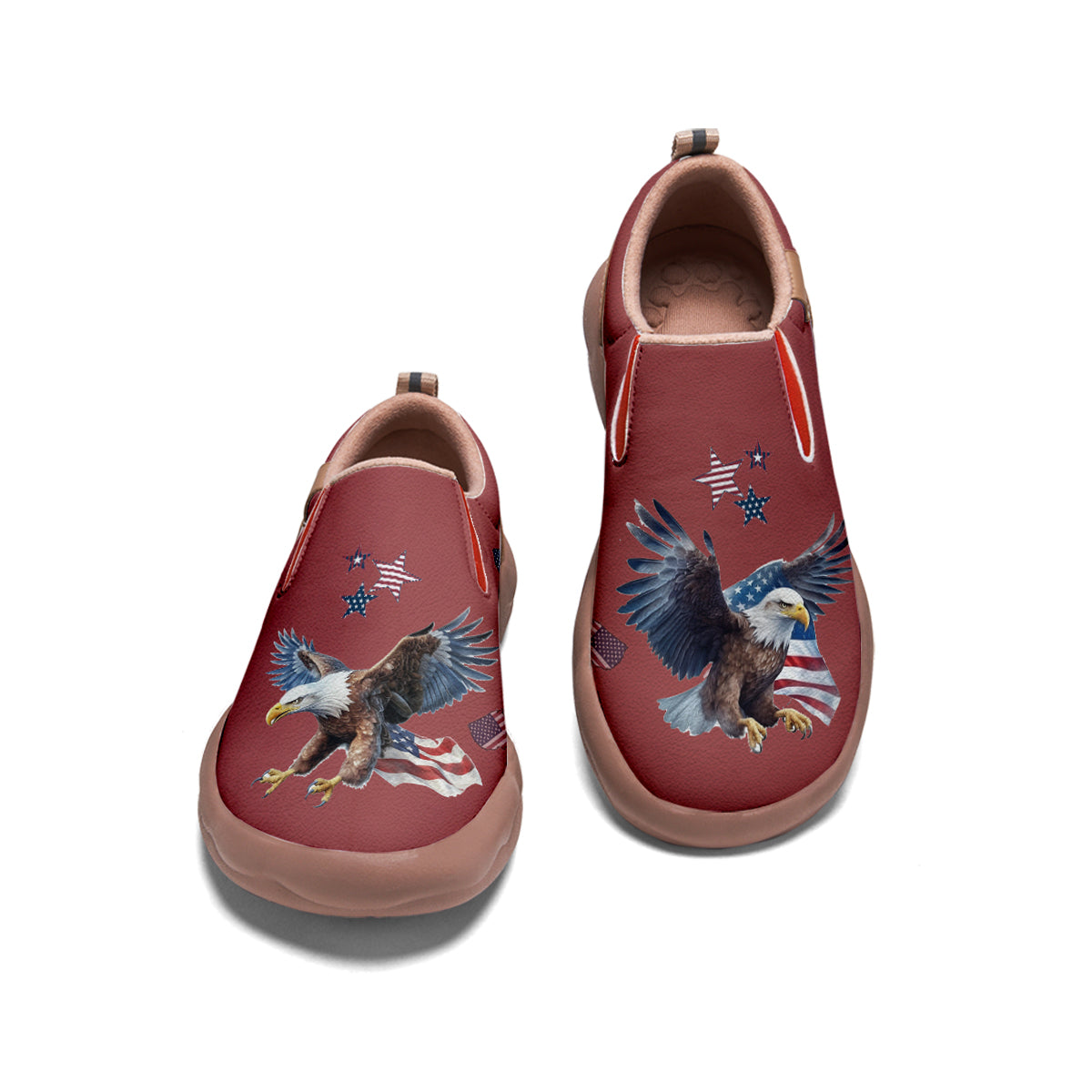 American Flag Eagle Slip On