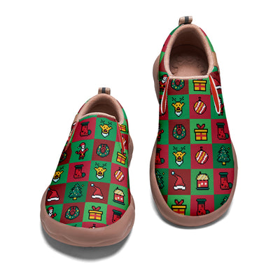 Pixel Christmas Slip On