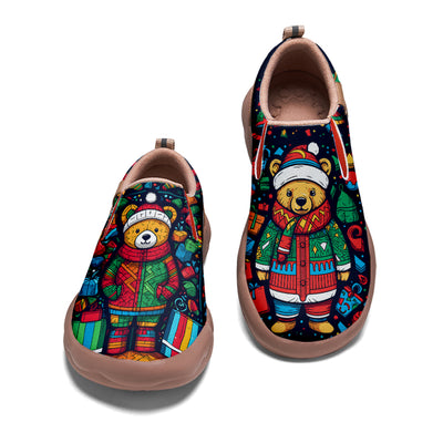 Christmas Bear Kids Slip On