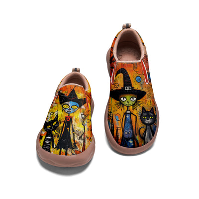 Halloween The Witch Black Cat Slip On