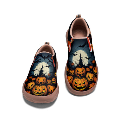 Halloween Pumpkin Kids Slip On