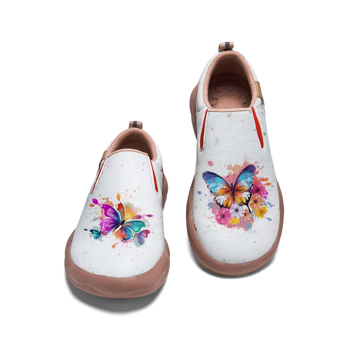 Watercolor Butterfly Slip On