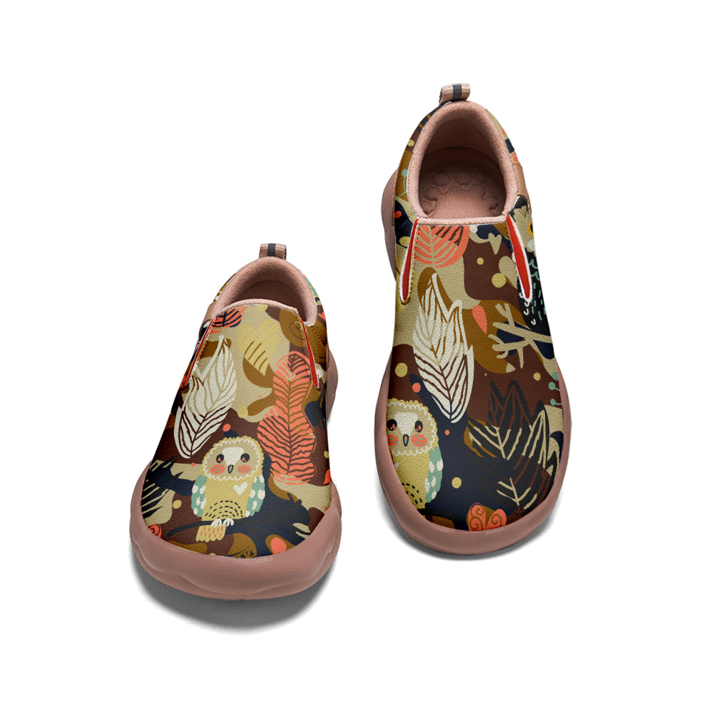 Brown Camouflage Owl Slip On