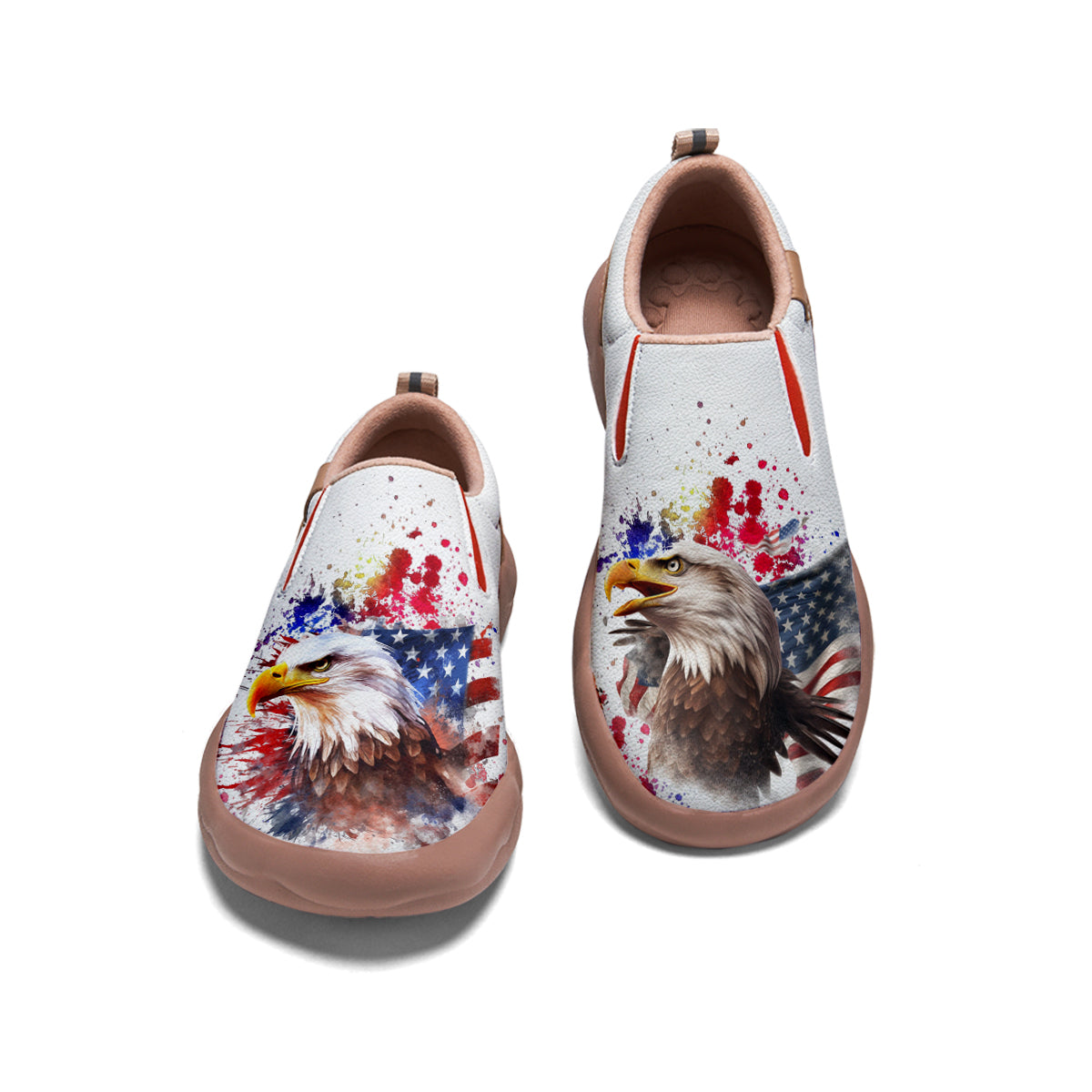 American Flag Eagle Slip On