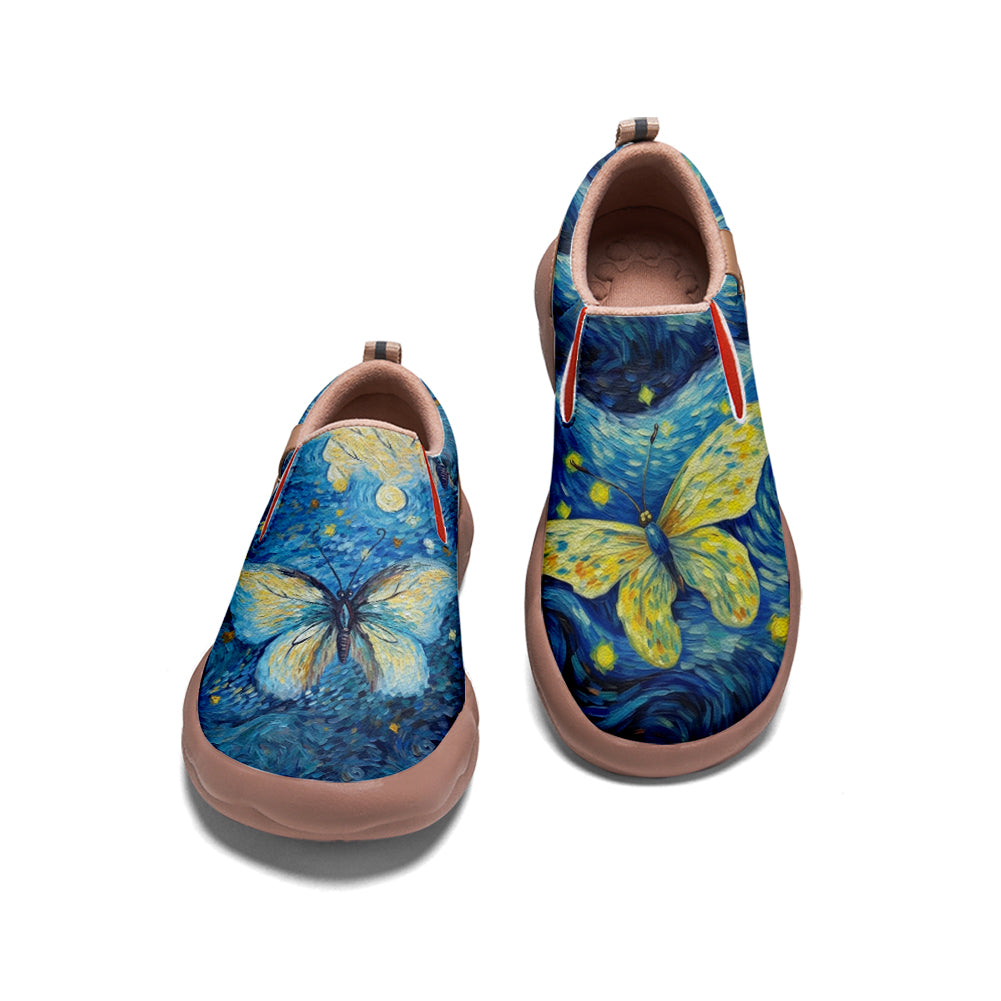 Starry Night Butterfly Slip On