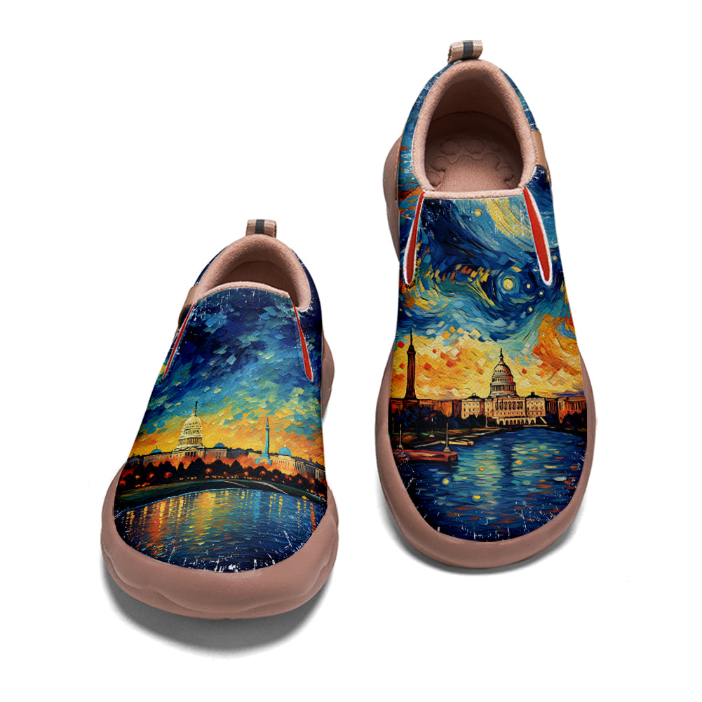 Starry Night Washington City Slip On