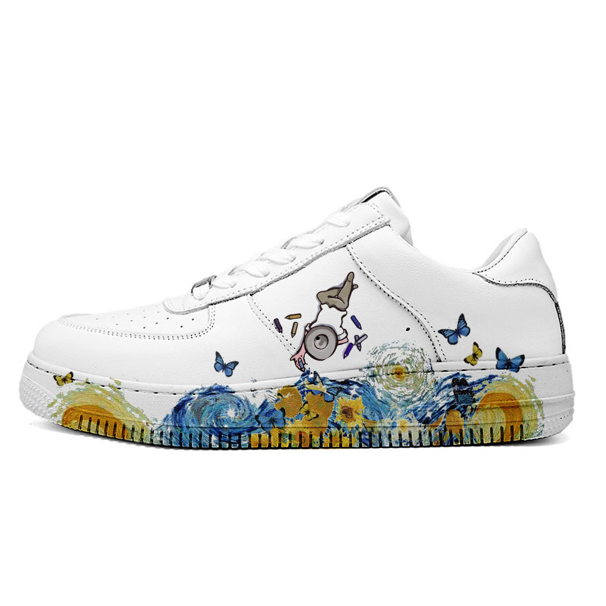 Oil Painting Butterfly Sneaker