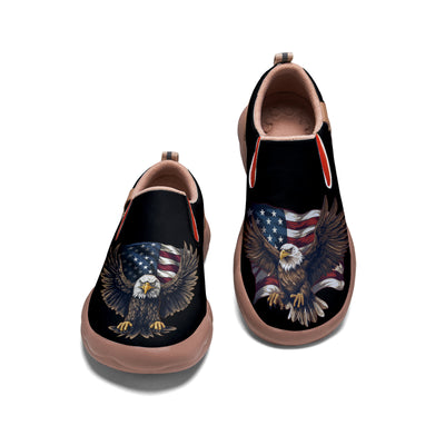 American Flag Eagle Slip On