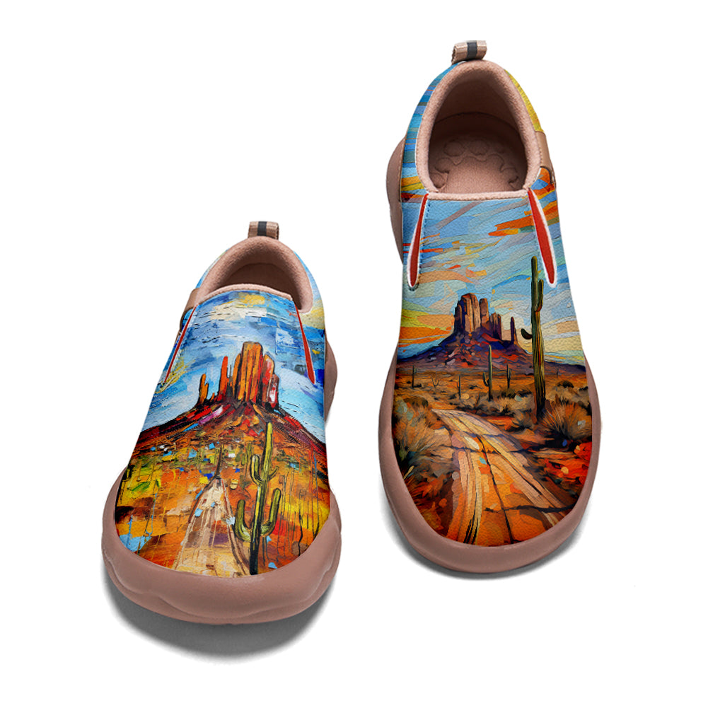 Oil Painting Phoenix City Slip On