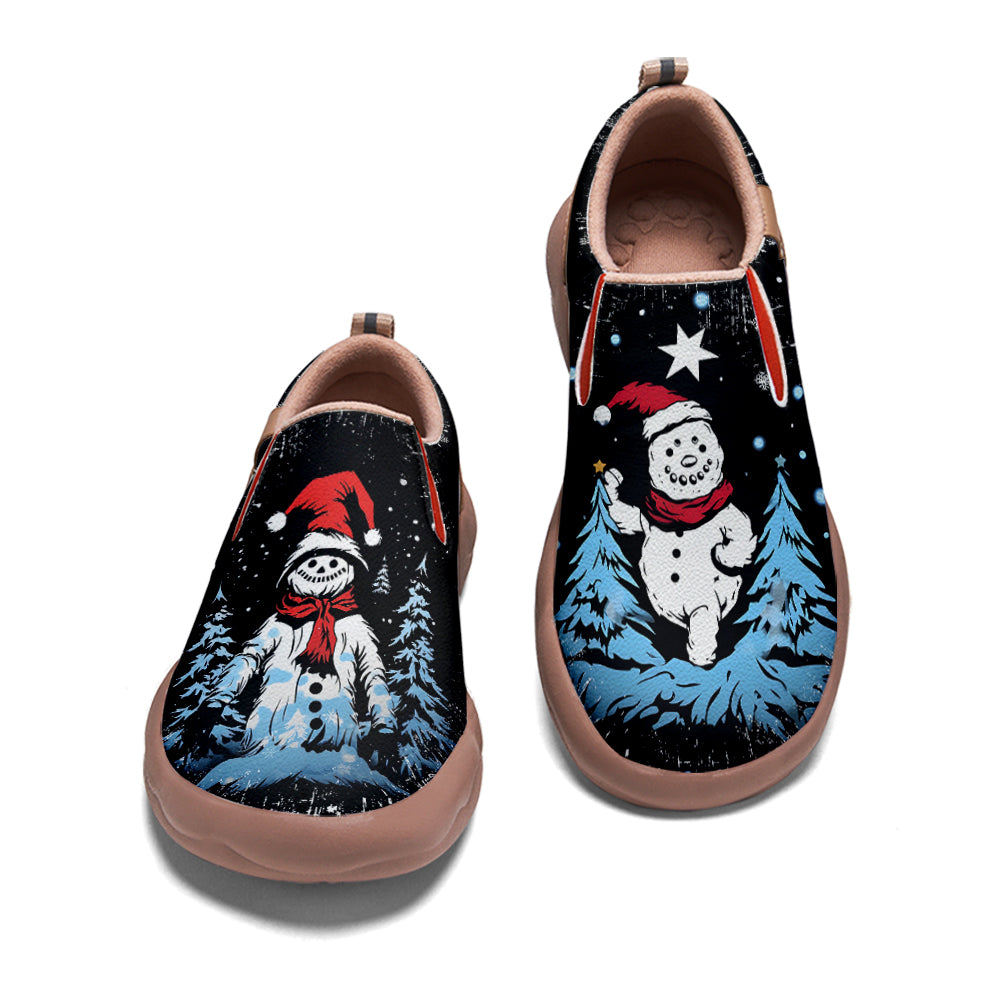 Christmas Snowman Kids Slip On