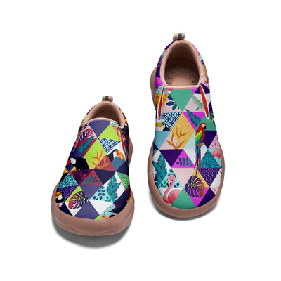 Parrot Patchwork Slip On