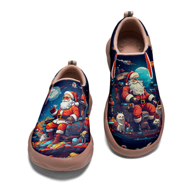 Cyberpunk Style Santa Claus Kids Slip On