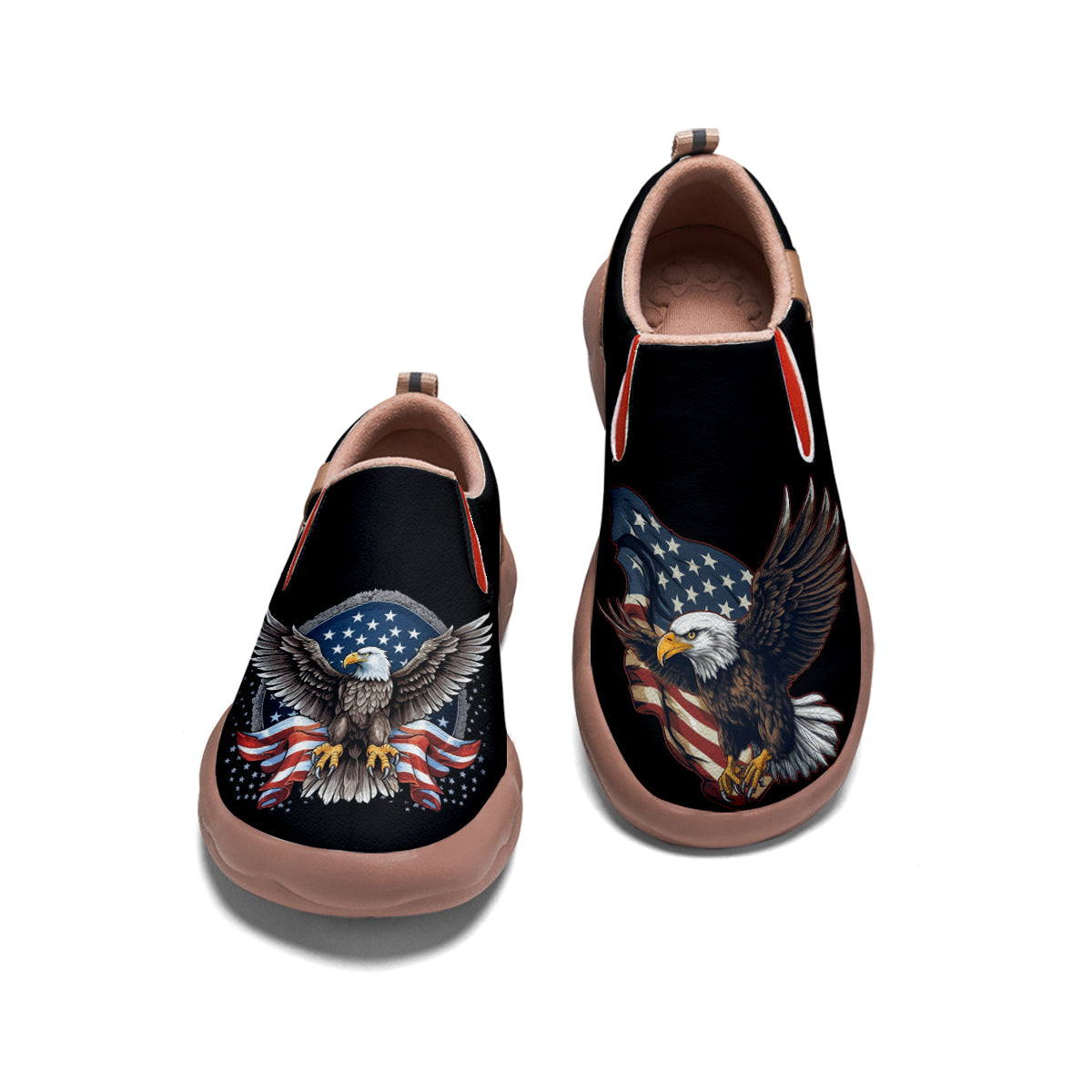 American Flag Eagle Slip On