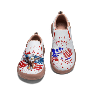 American Flag Eagle Slip On