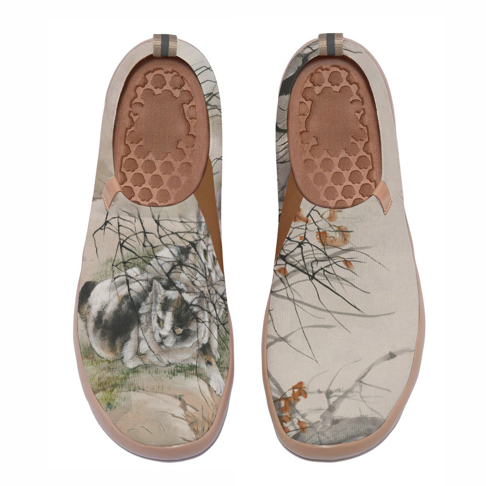 cat in the jungle Knitted Slip On