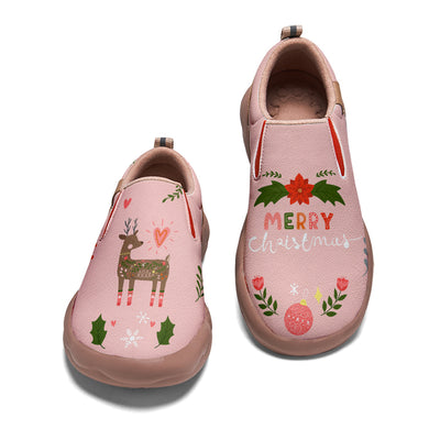 Christmas Sika Deer Kids Slip On