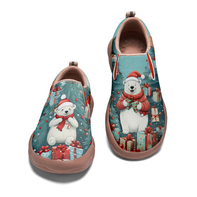 Christmas Polar Bear Kids Slip On