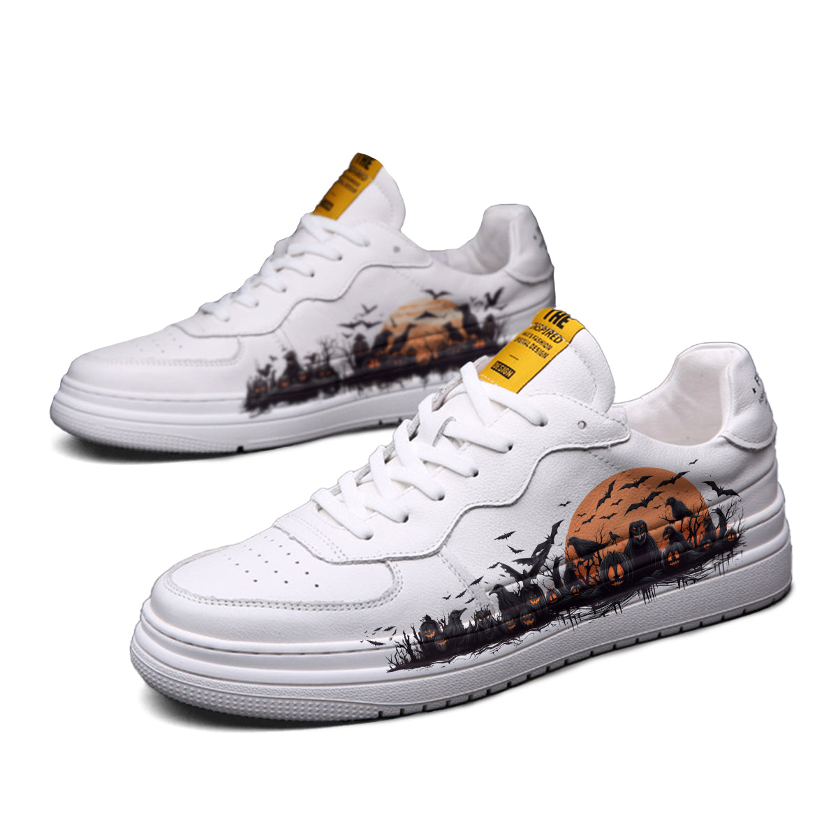 Halloween Pumpkin Bat Low Top Sneaker