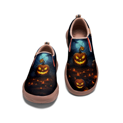 Halloween Pumpkin Kids Slip On