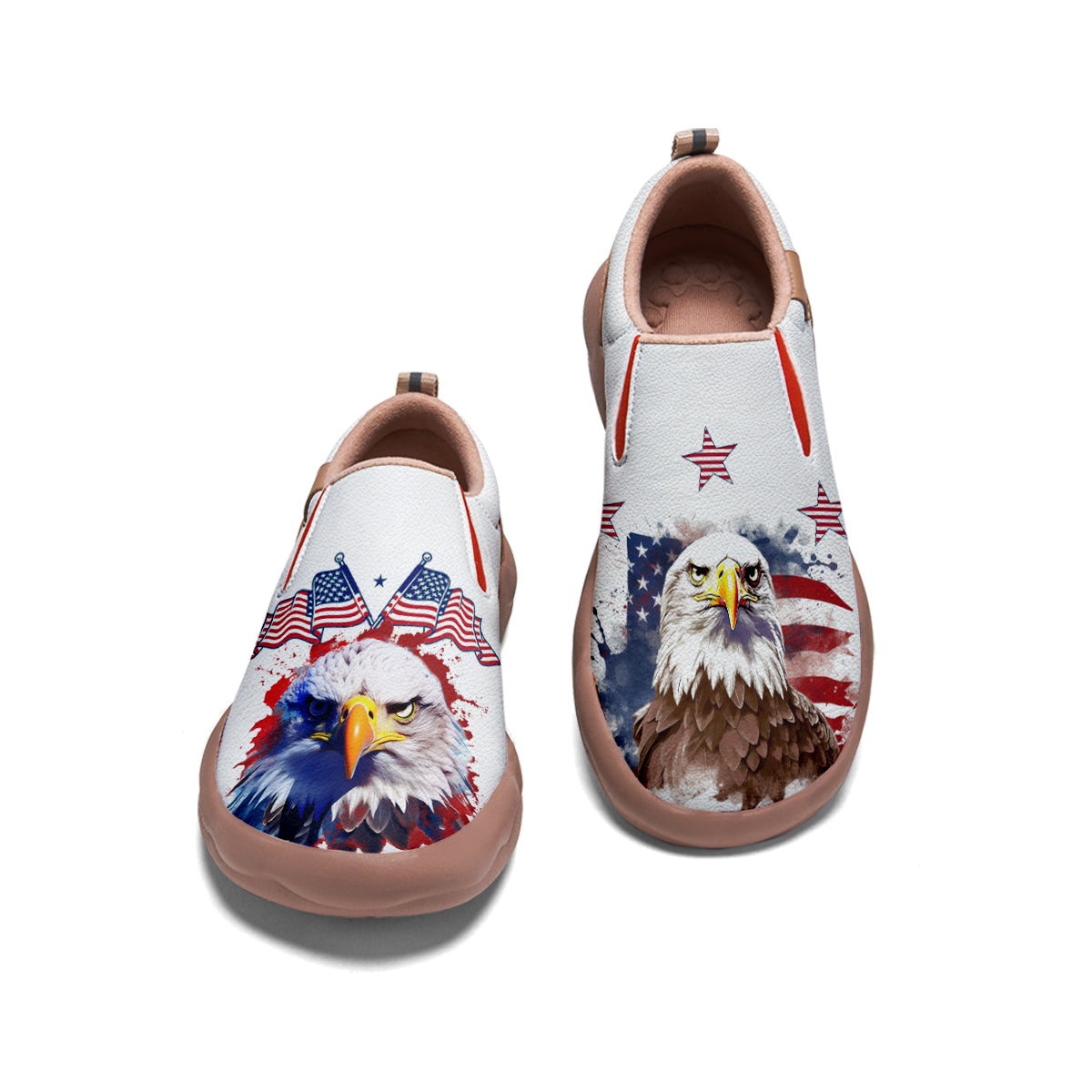 American Flag Eagle Slip On