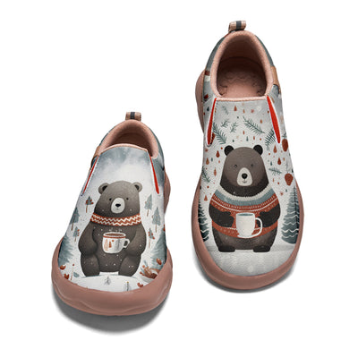 Christmas Bear Kids Slip On