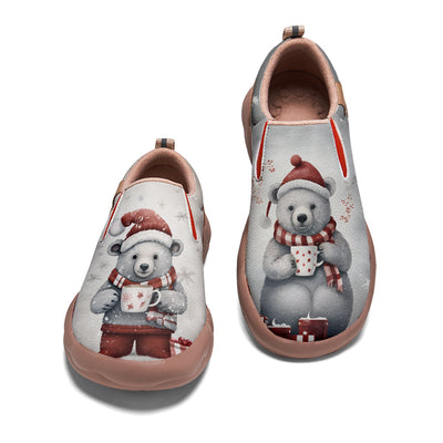 Christmas Polar Bear Kids Slip On