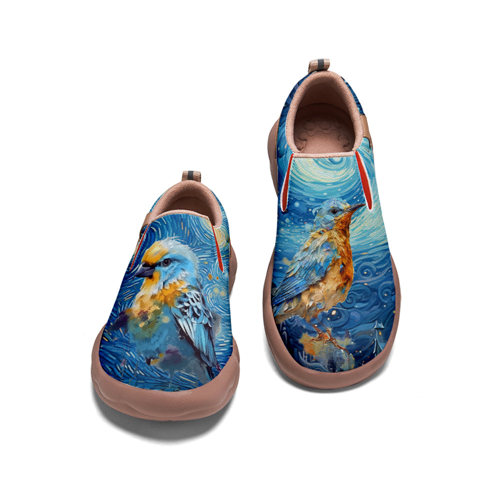 Starry Night Bird Slip On