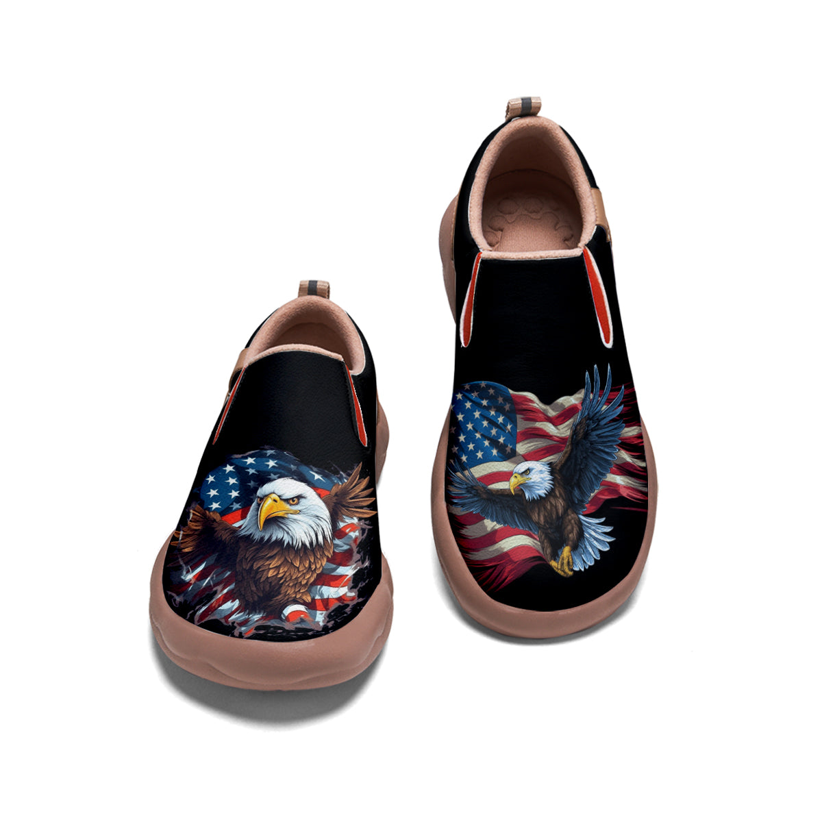 American Flag Eagle Slip On