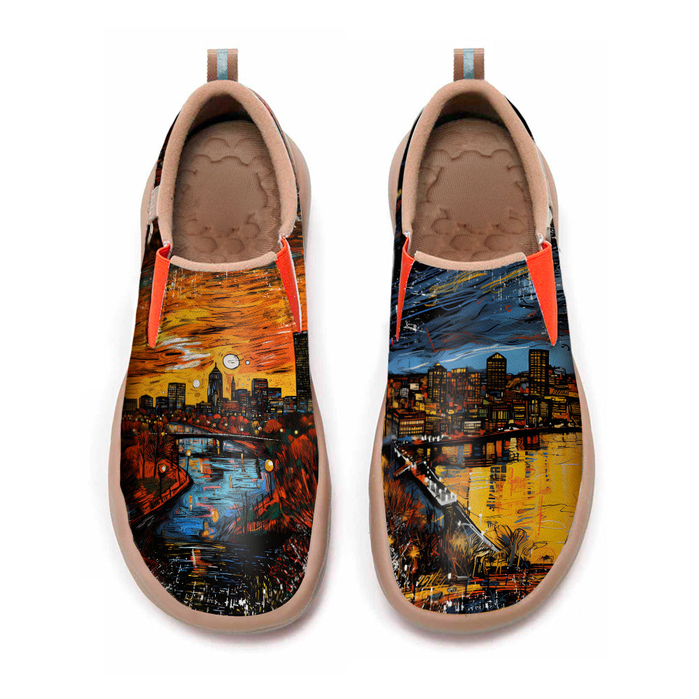 Graffiti Boston City Slip On